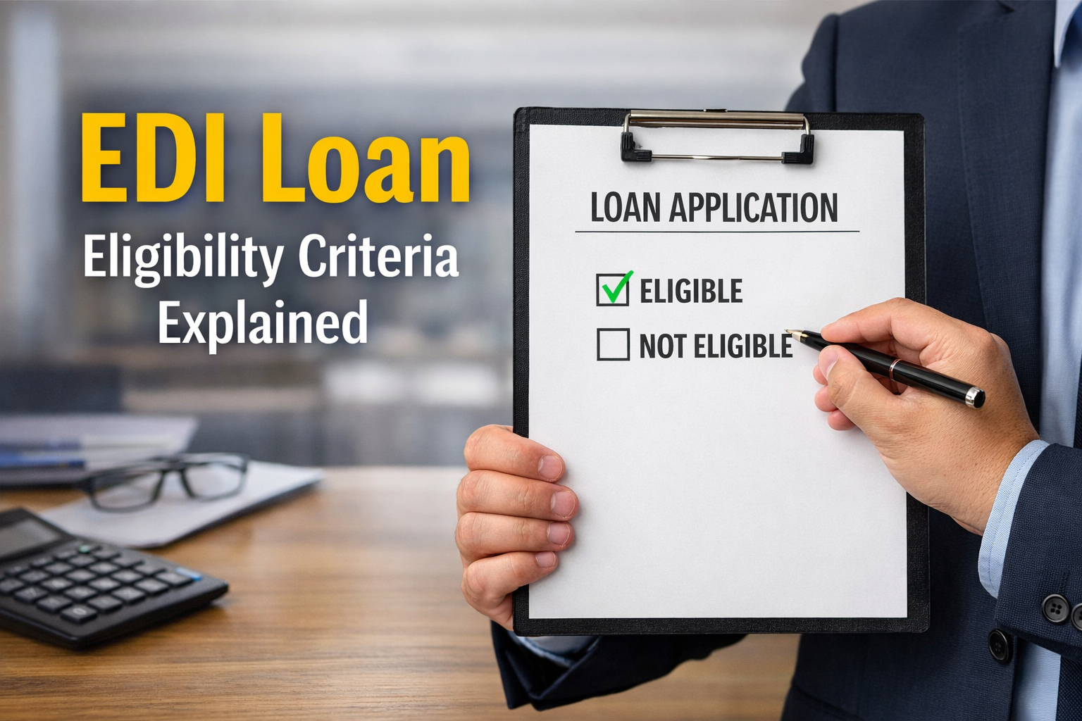 EDI Loan Eligibility Criteria Explained