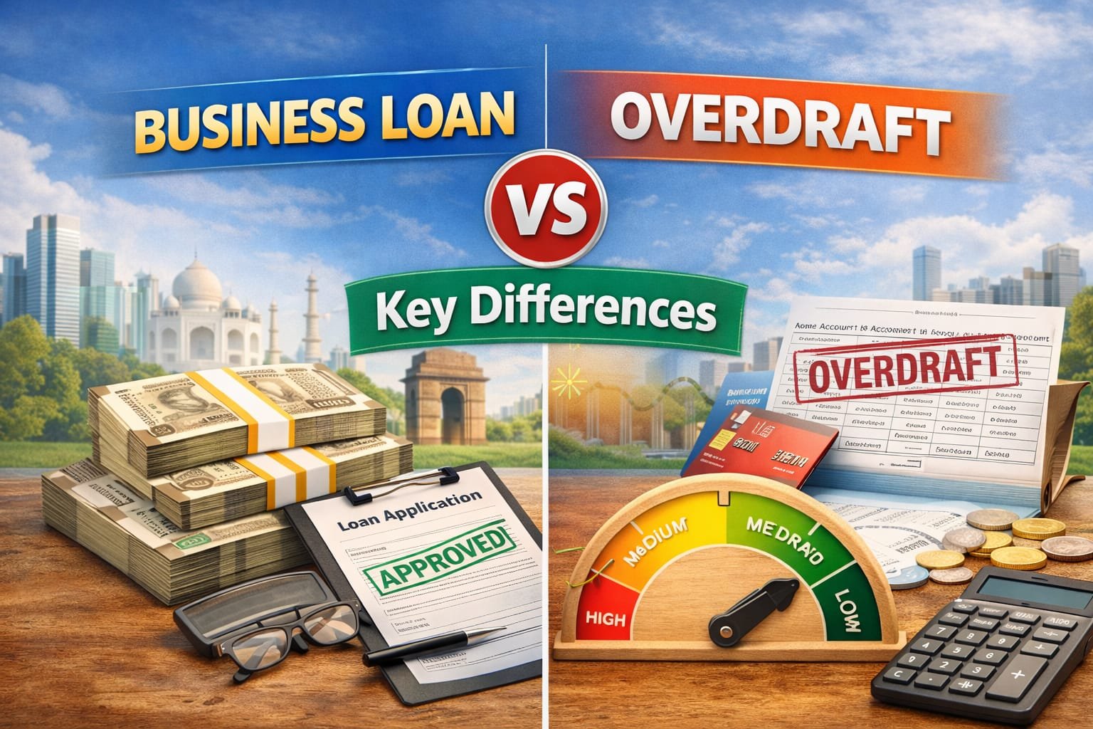 Business Loan vs Overdraft Key Differences