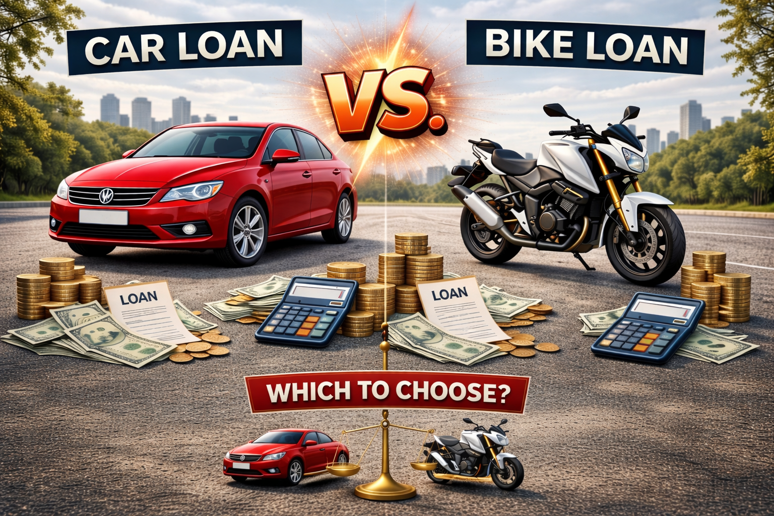 Car Loan vs Bike Loan Comparison