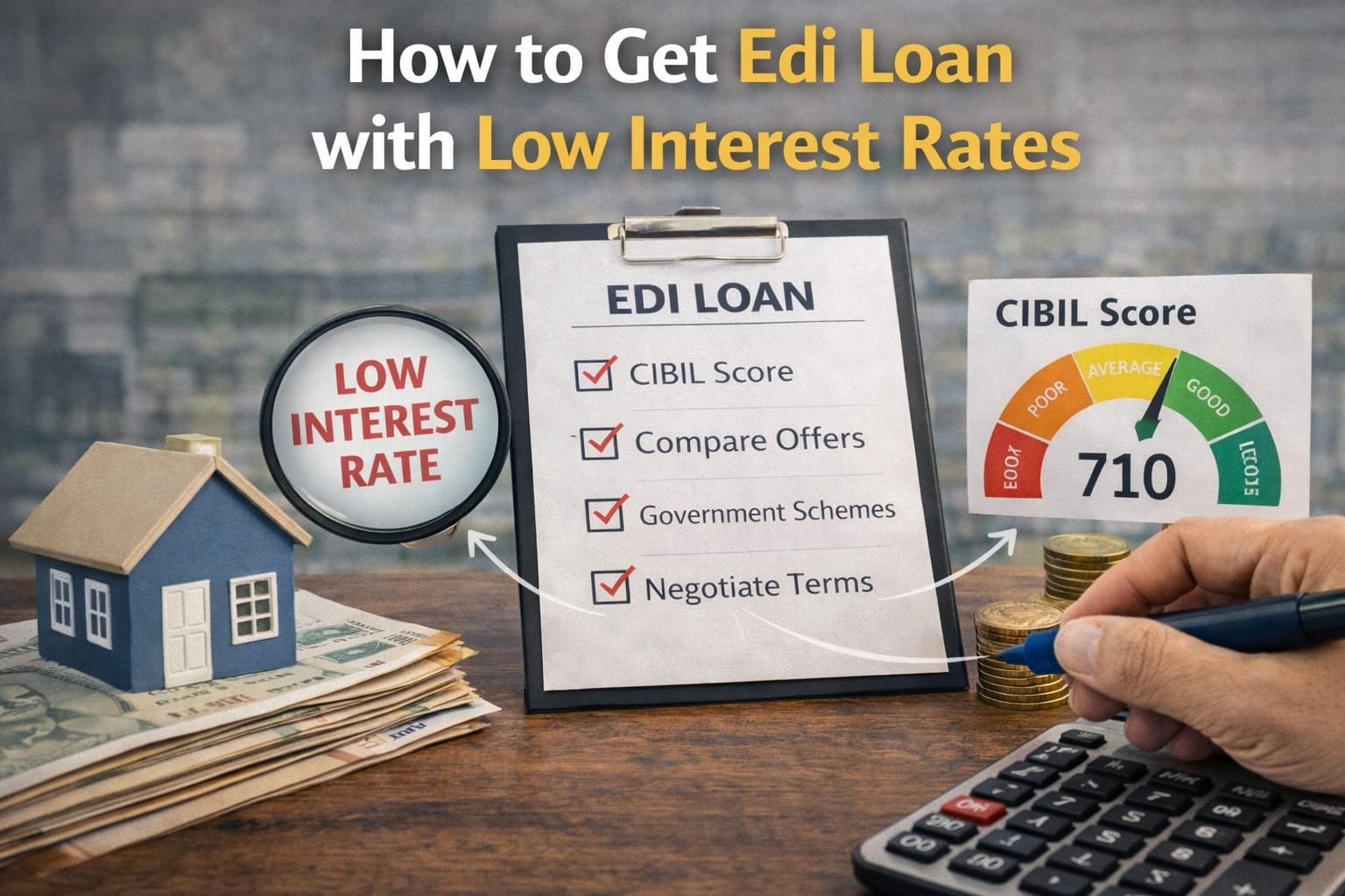 How to Get EDI Loan with Low Interest Rate